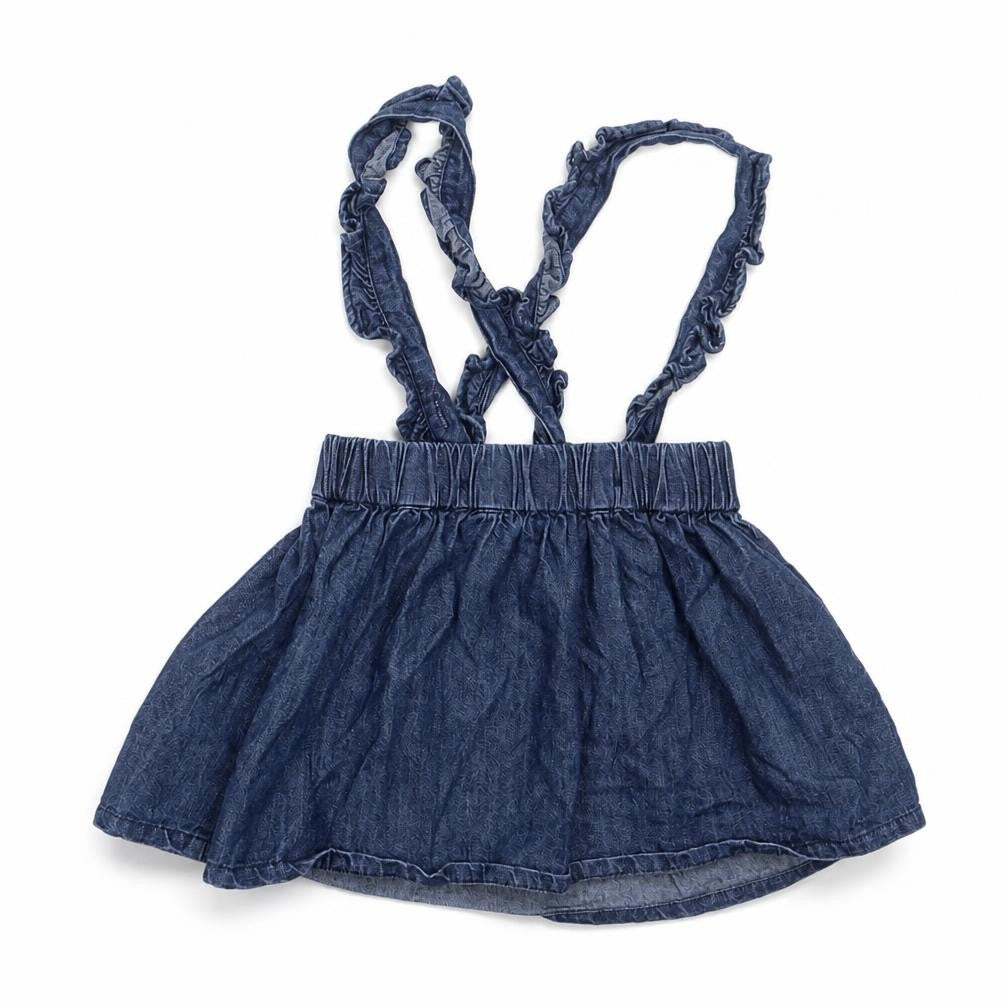 Matalan Girls Blue  Cotton A-Line Skirt Size 9-12 Months