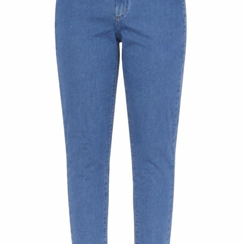 Topshop Womens Blue  Cotton Skinny Jeans Size 28 in L31 in Extra-Slim
