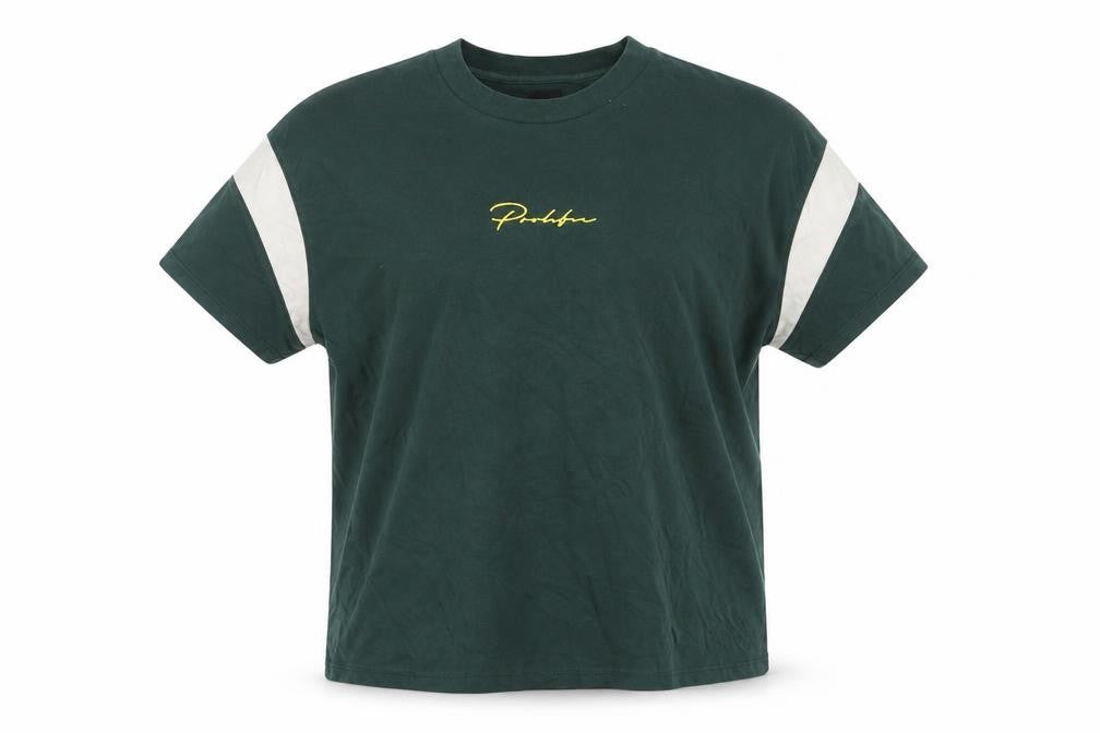 River Island Girls Green  Cotton Basic T-Shirt Size XL Round Neck