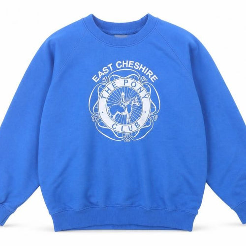 Preworn Girls Blue  Acrylic Pullover Sweatshirt Size 11-12 Years