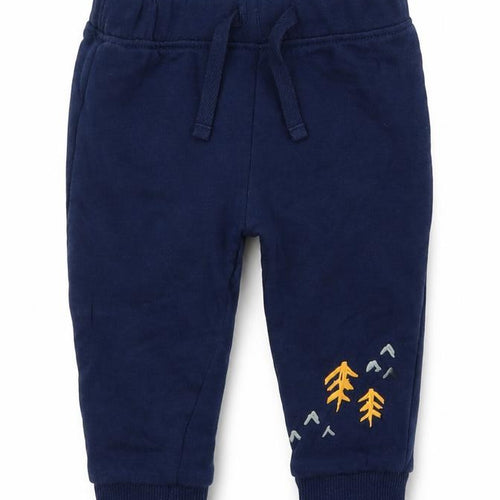 M&Co Baby Blue  Cotton Sweatpants Trousers Size 3-6 Months  Drawstring