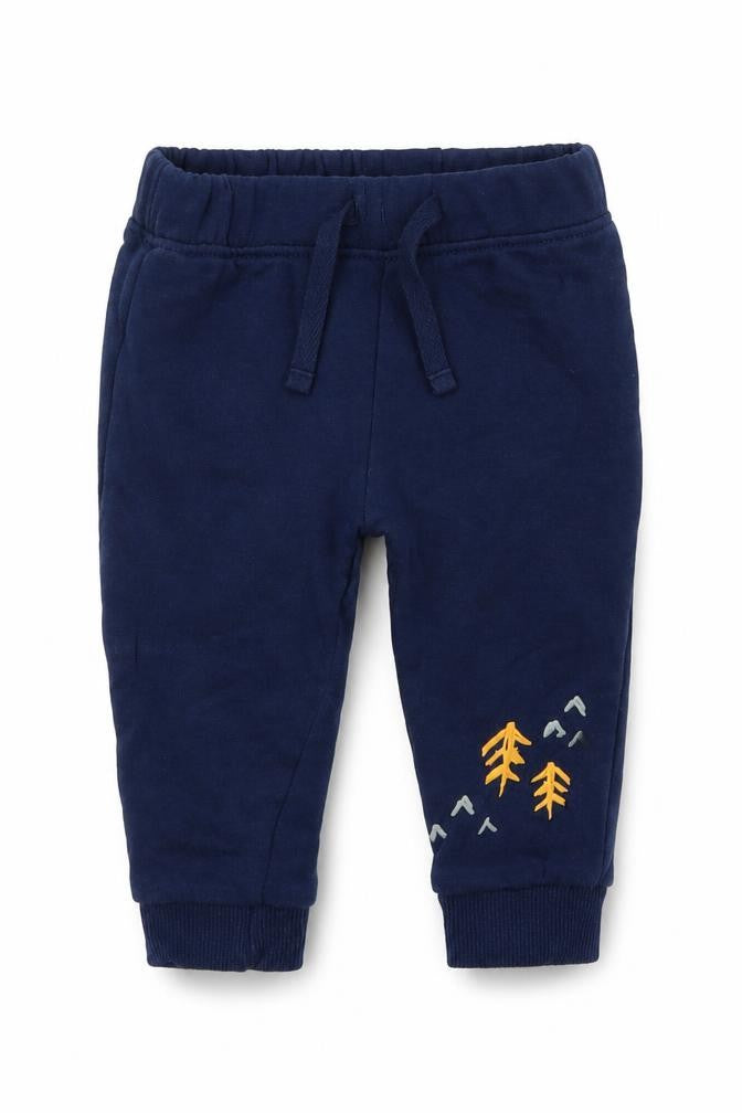 M&Co Baby Blue  Cotton Sweatpants Trousers Size 3-6 Months  Drawstring