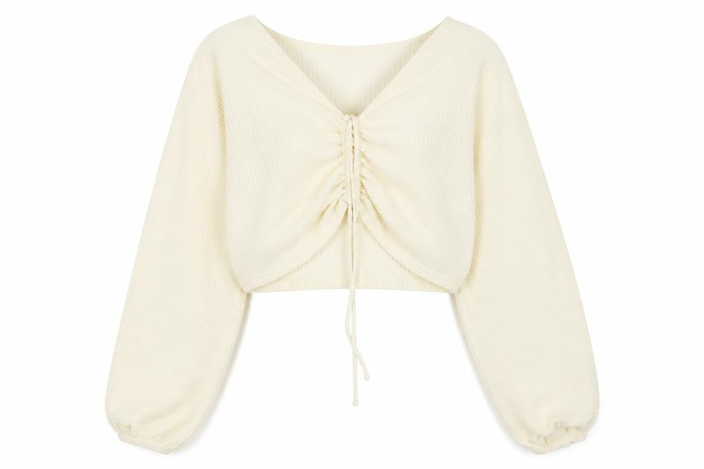 Womens White  Polyester Pullover Sweatshirt Size M  Pullover