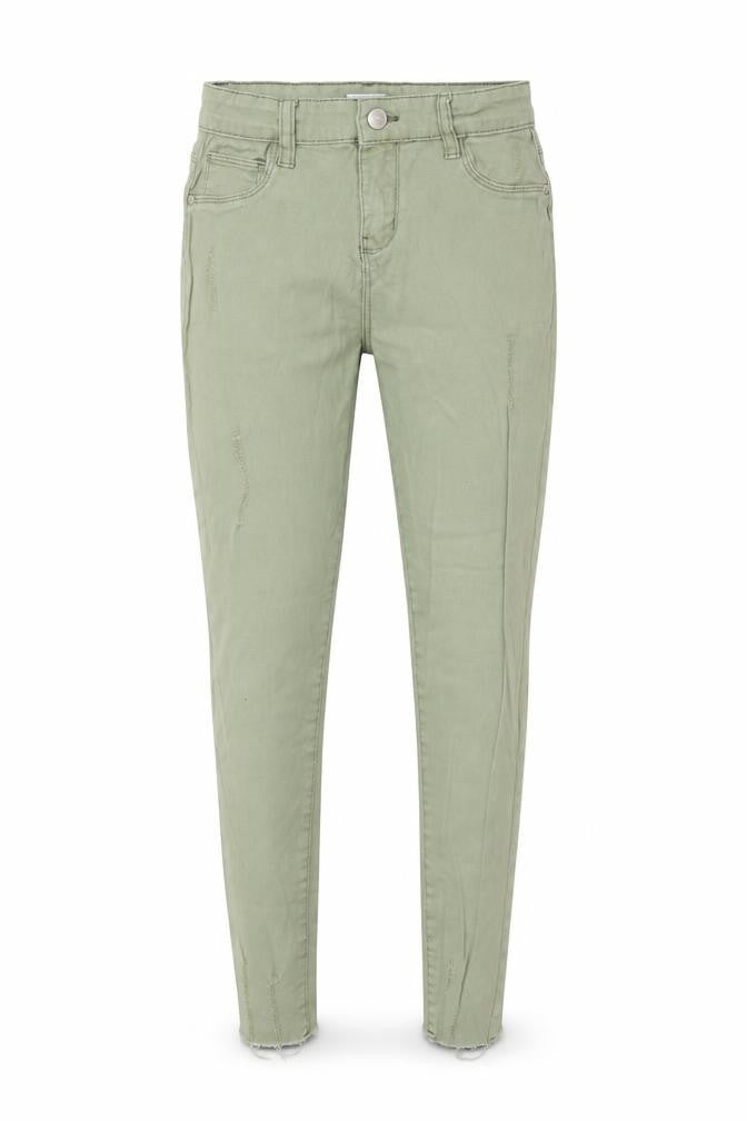 Primark Girls Green  Cotton Skinny Jeans Size 11 Years L25 in Regular Zip