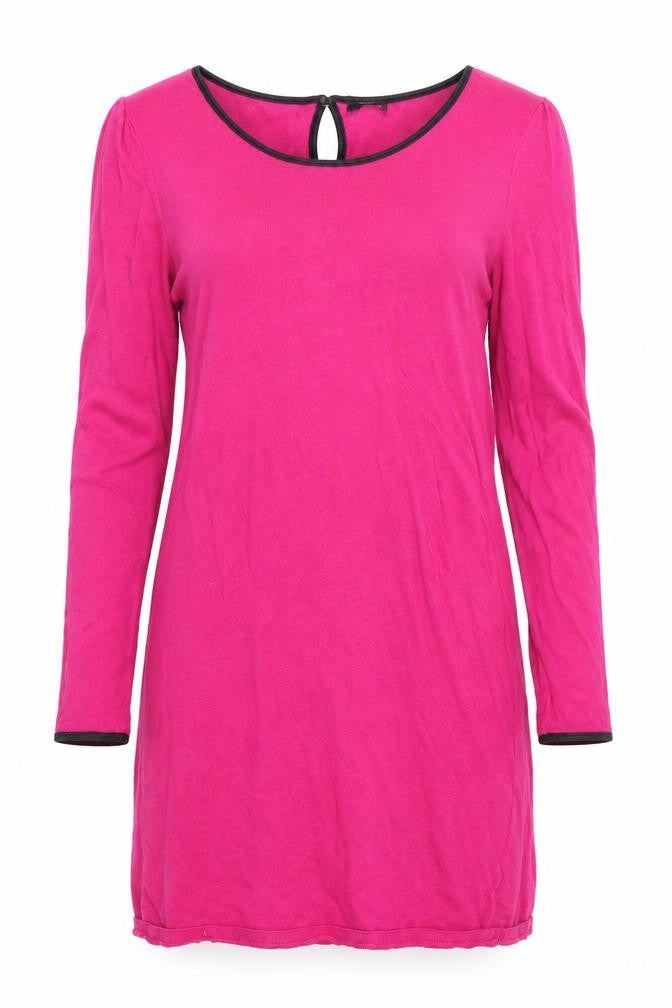 La Redoute  Womens Pink Round Neck  Viscose Tunic Jumper Size 12