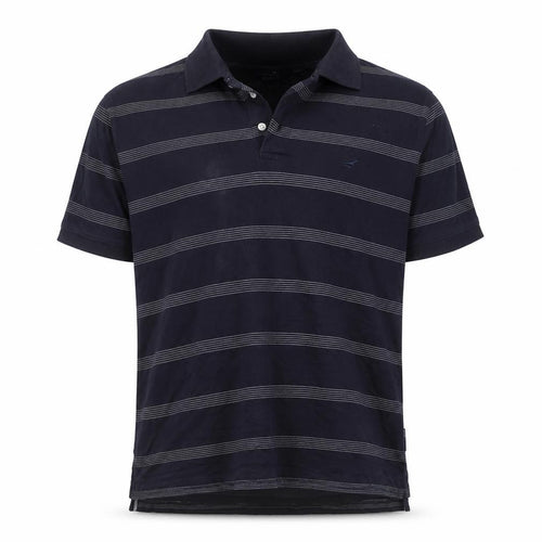 Stone Bay Golf Mens Blue Striped Cotton  Polo Size XL Collared