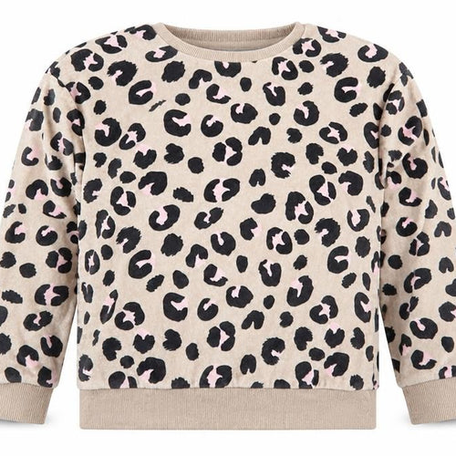 Marks and Spencer Girls Brown Animal Print Polyester Top Pyjama Top Size 8-9 Years  Pullover