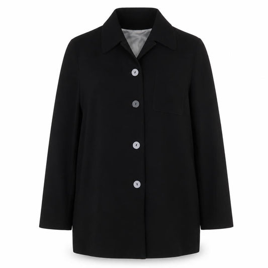 Front view of House of Fraser women’s black polyester jacket blazer, size XL