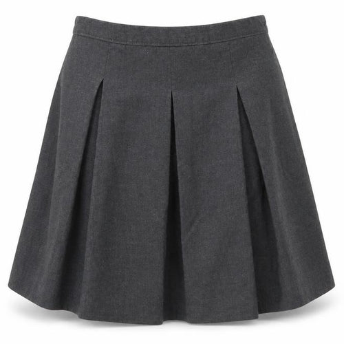 Very Girls Grey  Viscose Pleated Skirt Size 11 Years  Regular Zip