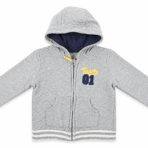 George Baby Grey  Cotton Full Zip Jumper Size 3-6 Months  Zip