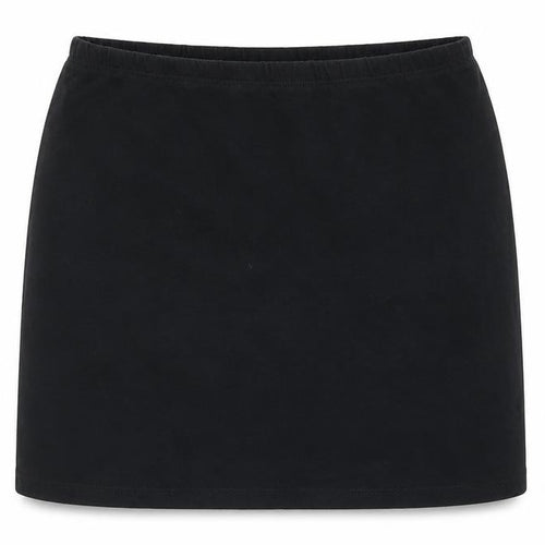 Internacionale Womens Black  Cotton A-Line Skirt Size 12