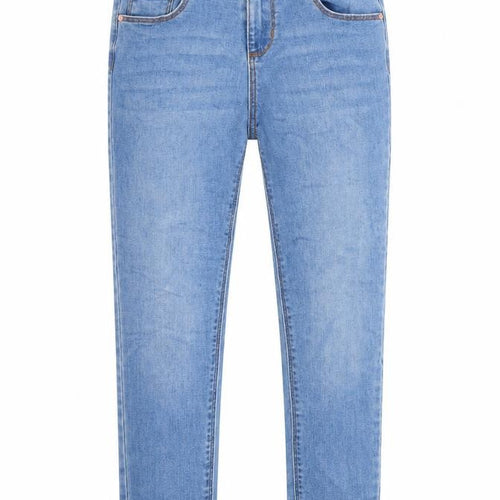 Primark Girls Blue  Cotton Skinny Jeans Size 9 Months L22 in Regular Zip