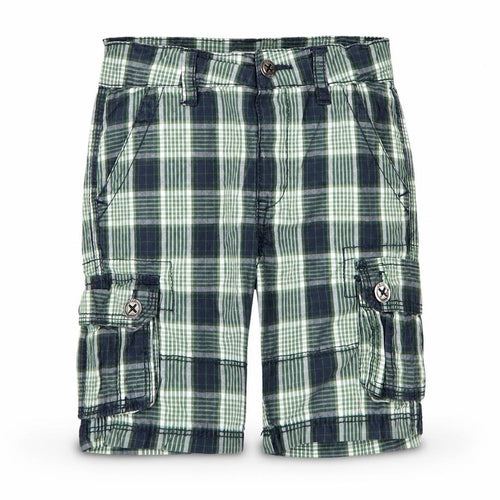 Gatti Boys Green Plaid Cotton Capri Trousers Size 12 Months  Zip