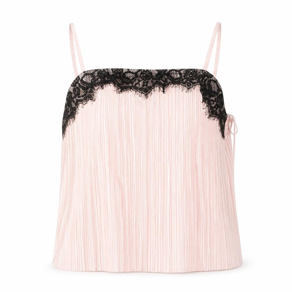 Miss Selfridge Womens Pink  Polyester Camisole Blouse Size 8 Round Neck