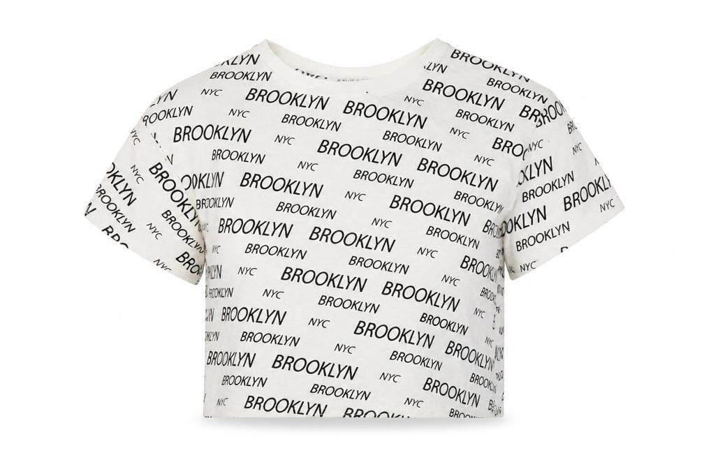 Primark Girls White  Cotton Cropped T-Shirt Size 10-11 Years Round Neck