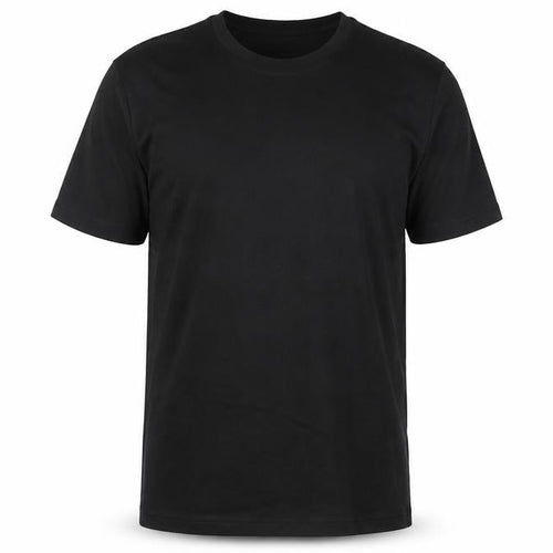 Canvas Mens Black  Cotton  T-Shirt Size L Round Neck