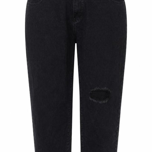 SheIn Womens Grey  Cotton Mom Jeans Size 4XL L26 in Regular Zip