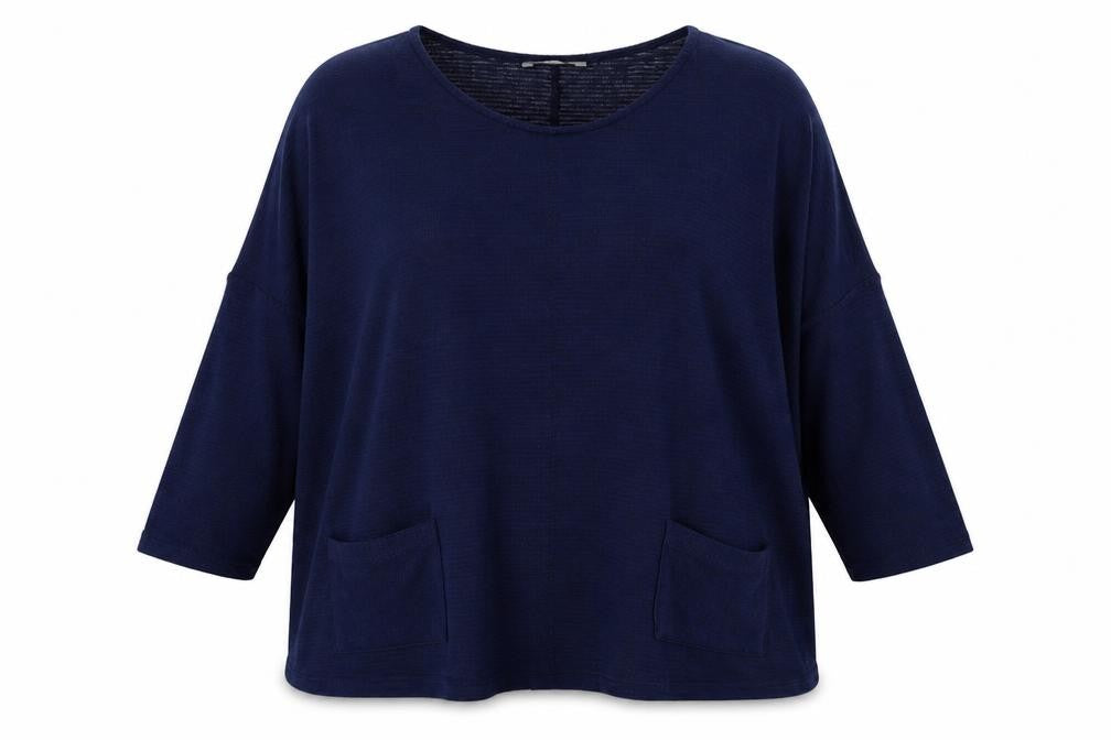 TU Womens Blue  Polyester Pullover Sweatshirt Size 12  Pullover
