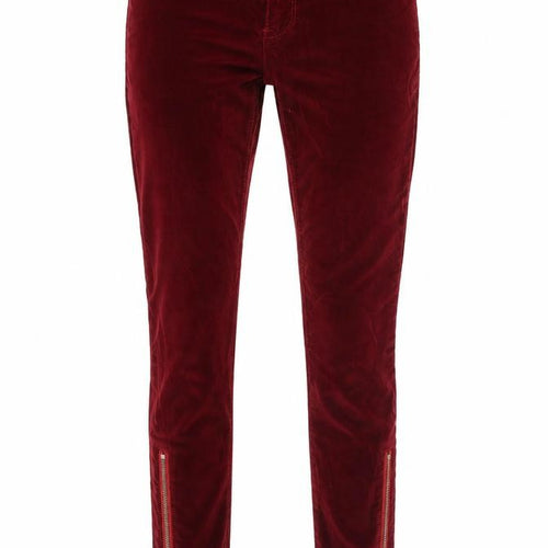 Pilcro Womens Purple  Cotton Trousers  Size 6 L31 in Regular Button