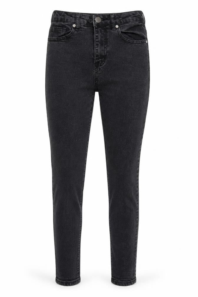 Boohoo Womens Black  Viscose Skinny Jeans Size 8 L28 in Regular Button