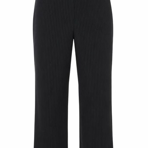 AMARANTO Womens Black Striped Polyester Dress Pants Trousers Size 16 L31 in Regular Button