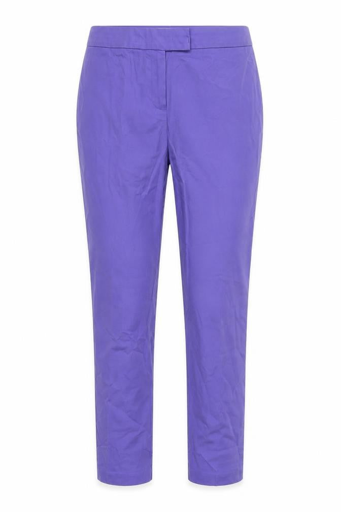 Marks and Spencer Womens Purple  Polyester Trousers  Size 34 in L25 in Regular Hook & Eye