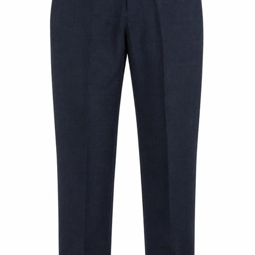 NEXT Mens Blue Plaid Polyester Dress Pants Trousers Size 30 in L31 in Regular Button