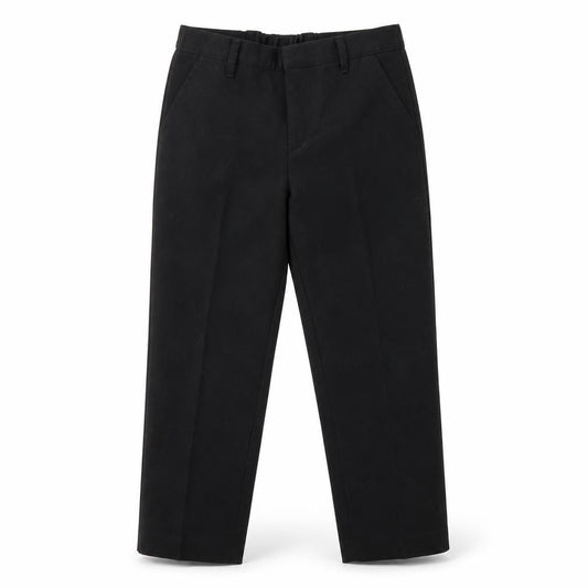 Front view of Tu boys’ black polyester dress pants trousers, size 7, years regular zip