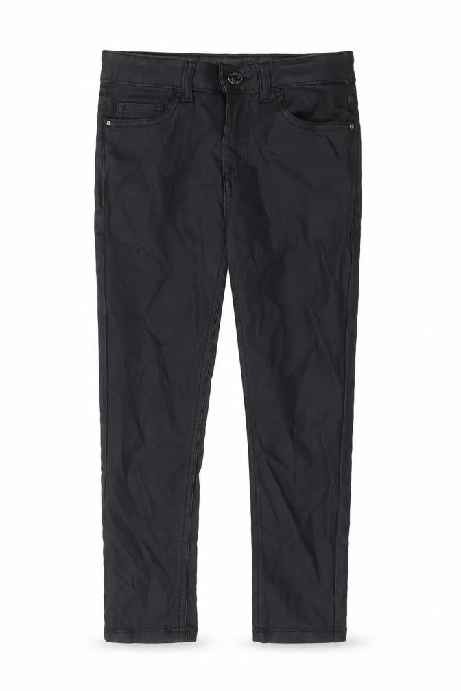 Denim & Co. Girls Black  Viscose Pedal Pusher Trousers Size 8-9 Years  Regular Button