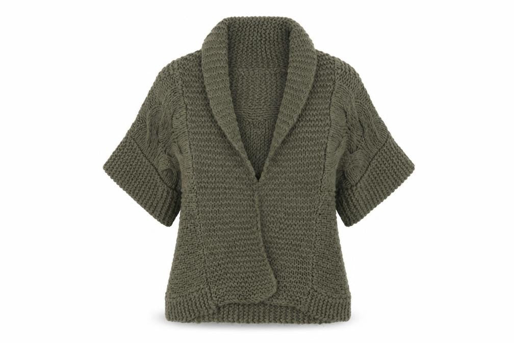 Roman  Womens Green Collared  Acrylic Cardigan Jumper Size L