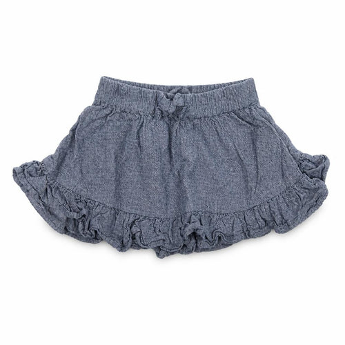 Preworn Girls Blue  Cotton Skater Skirt Size 12 Months