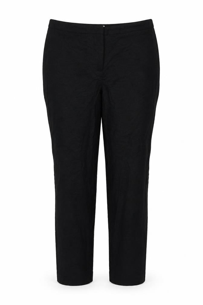 Preworn Womens Black  Polyester Blend Trousers  Size 30 in L27 in Regular