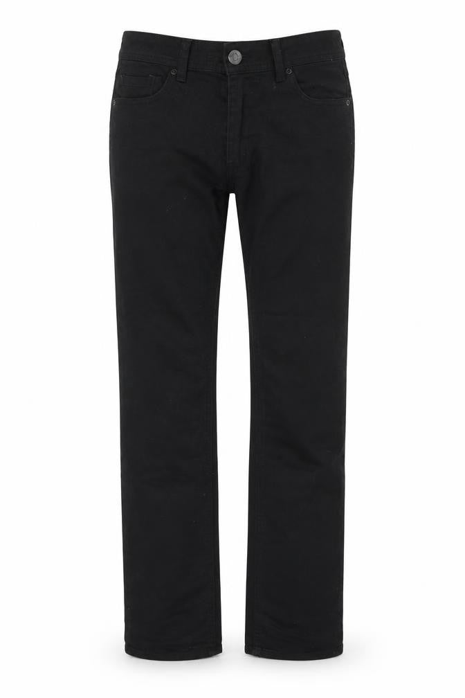 South Womens Black  Cotton Straight Jeans Size 8 L29 in Regular Zip