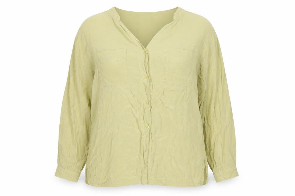 Next Womens Beige  Polyester Blend Basic Blouse Size M V-Neck