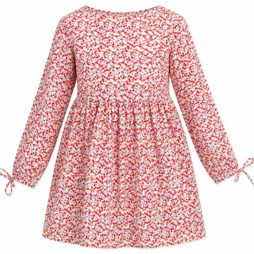 Wednesday Girl Womens Red Floral Polyester A-Line  Size 2XS  Crew Neck Pullover