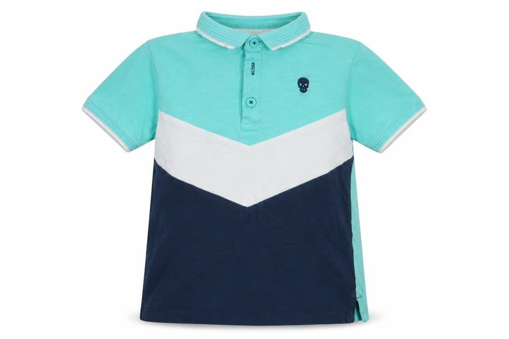 Matalan Boys Green  Cotton Basic Polo Size 5 Years Collared Button
