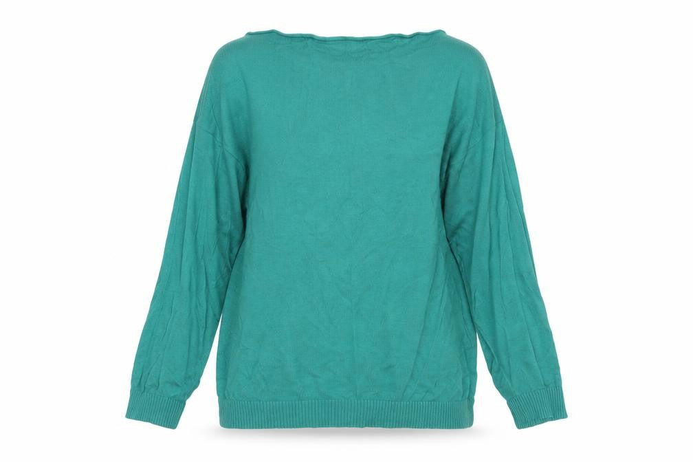 Warehouse Womens Green  Viscose Pullover Sweatshirt Size 10  Pullover