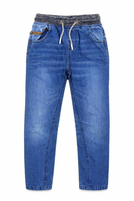 NEXT Boys Blue  Cotton Straight Jeans Size 9 Months  Regular Drawstring