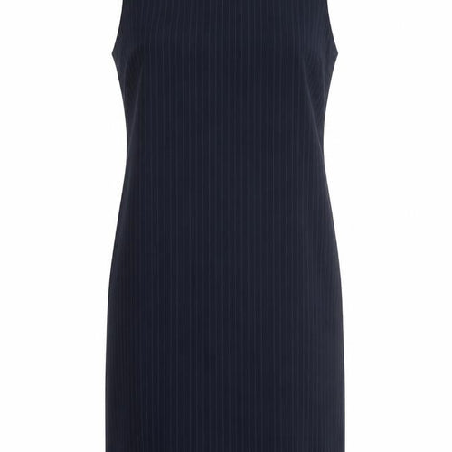 AYC By Joshua Faulk Womens Blue Striped Polyester Pinafore/Dungaree Dress  Size 14  Round Neck Zip