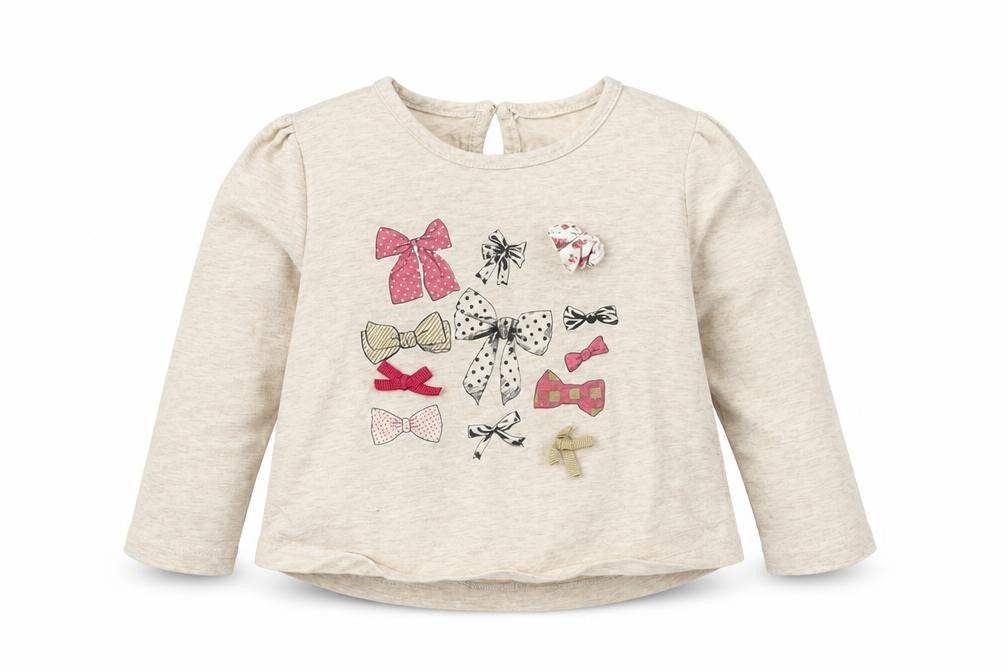 Matalan Girls Beige  Cotton Basic T-Shirt Size 12-18 Months Round Neck