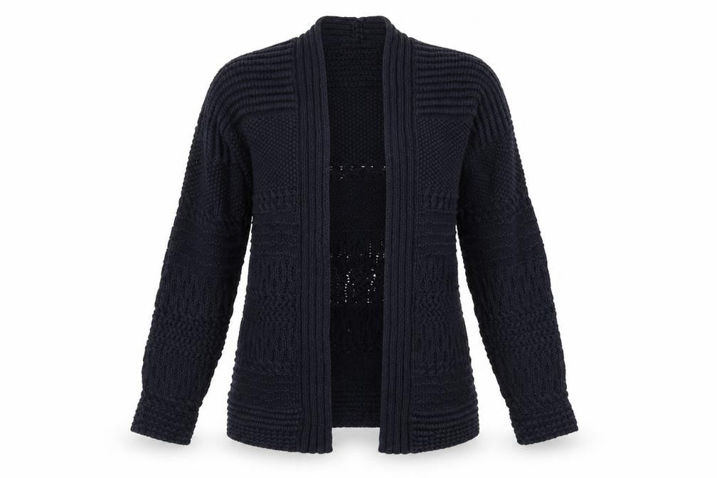 Per Una Womens Blue V-Neck  Acrylic Cardigan Jumper Size S