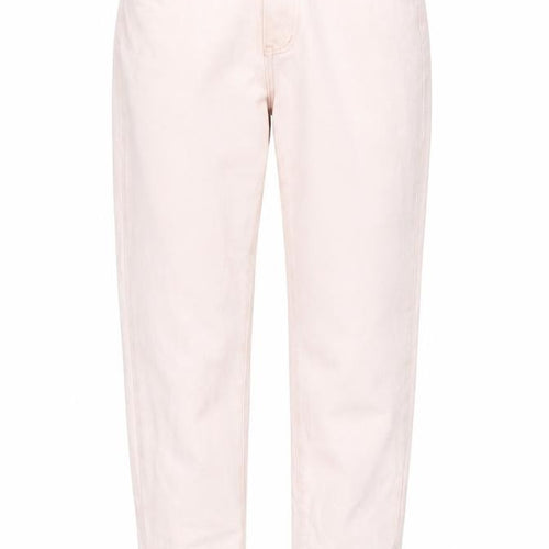 PRETTYLITTLETHING Womens Pink  Cotton Straight Jeans Size 6 L32 in Regular Button