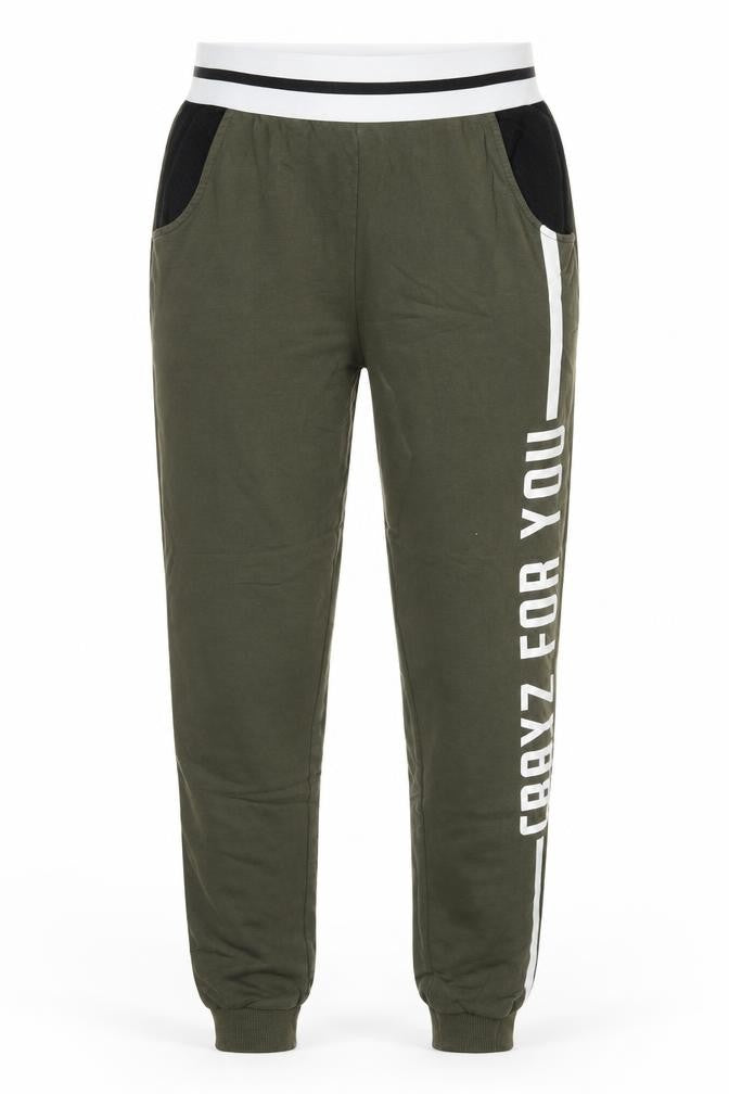 Select Womens Green  Cotton Sweatpants Trousers Size 12 L26 in Regular