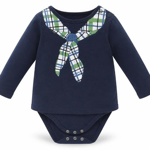 Lupilu Baby Blue Geometric Cotton Babygrow One-Piece Size 6-9 Months  Buckle