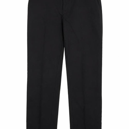 M&S Boys Black  Polyester Dress Pants Trousers Size 11-12 Years  Regular