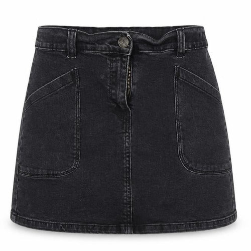 Nutmeg Girls Black  Cotton Mini Skirt Size 11-12 Years  Regular