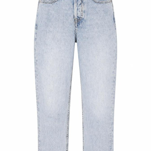 Denim & Co. Womens Blue  Cotton Straight Jeans Size 4 L25 in Regular Button