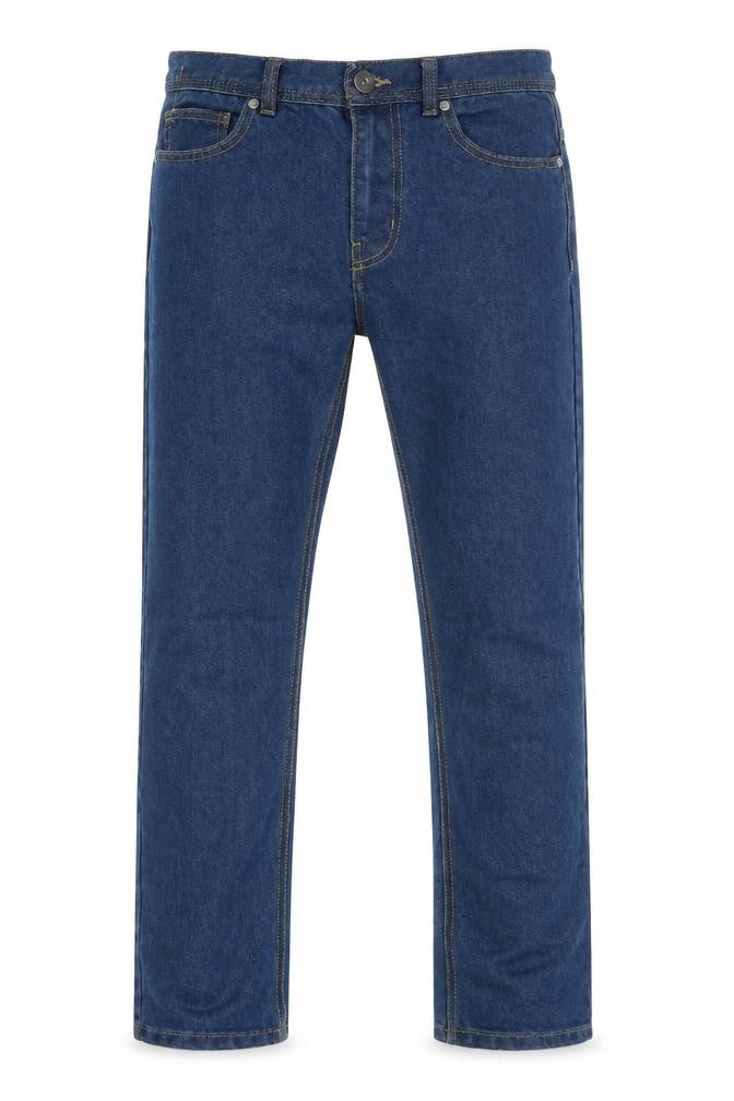 Denim & Co. Mens Blue  Cotton Straight Jeans Size 30 in L29 in Regular Button