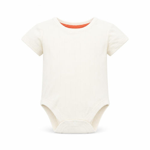 M&S Baby Ivory  Cotton Romper One-Piece Size 12-18 Months  Snap