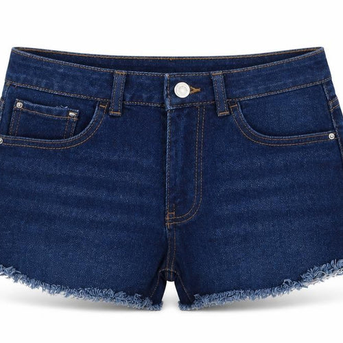 Denim Co Womens Blue  Cotton Hot Pants Shorts Size 8 L3 in Regular Button